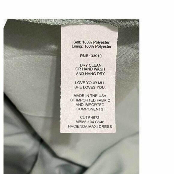 Show Me Your Mumu Hacienda Maxi Dress‎ Sage XXS - Picture 15 of 16